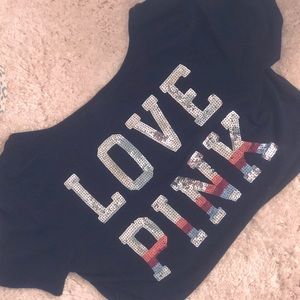 Victoria’s Secret Love Pink Top 💗😛  Sequined 💎